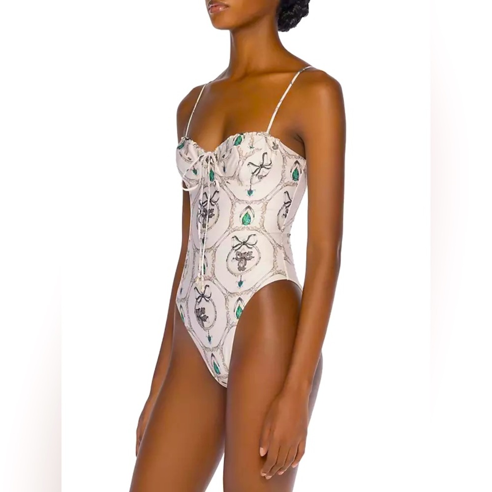 Agua by Agua Bendita Alma Ebano Alhaja Printed One-Piece Swimsuit